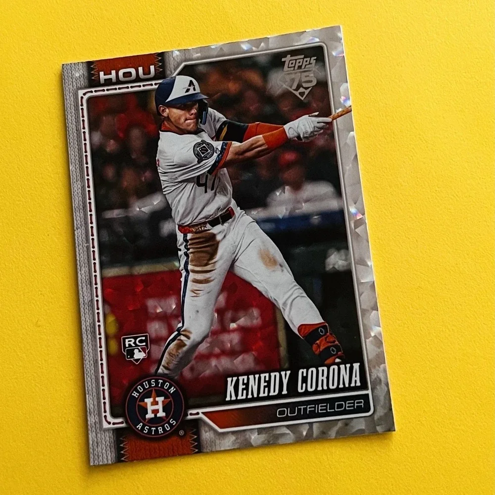 2026‎ Topps Series 1 Kenedy Corona Silver Crackle Foil #145 Houston Astros RC